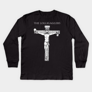 The Lolligaggers Jesus Christ I Need A Drink Kids Long Sleeve T-Shirt